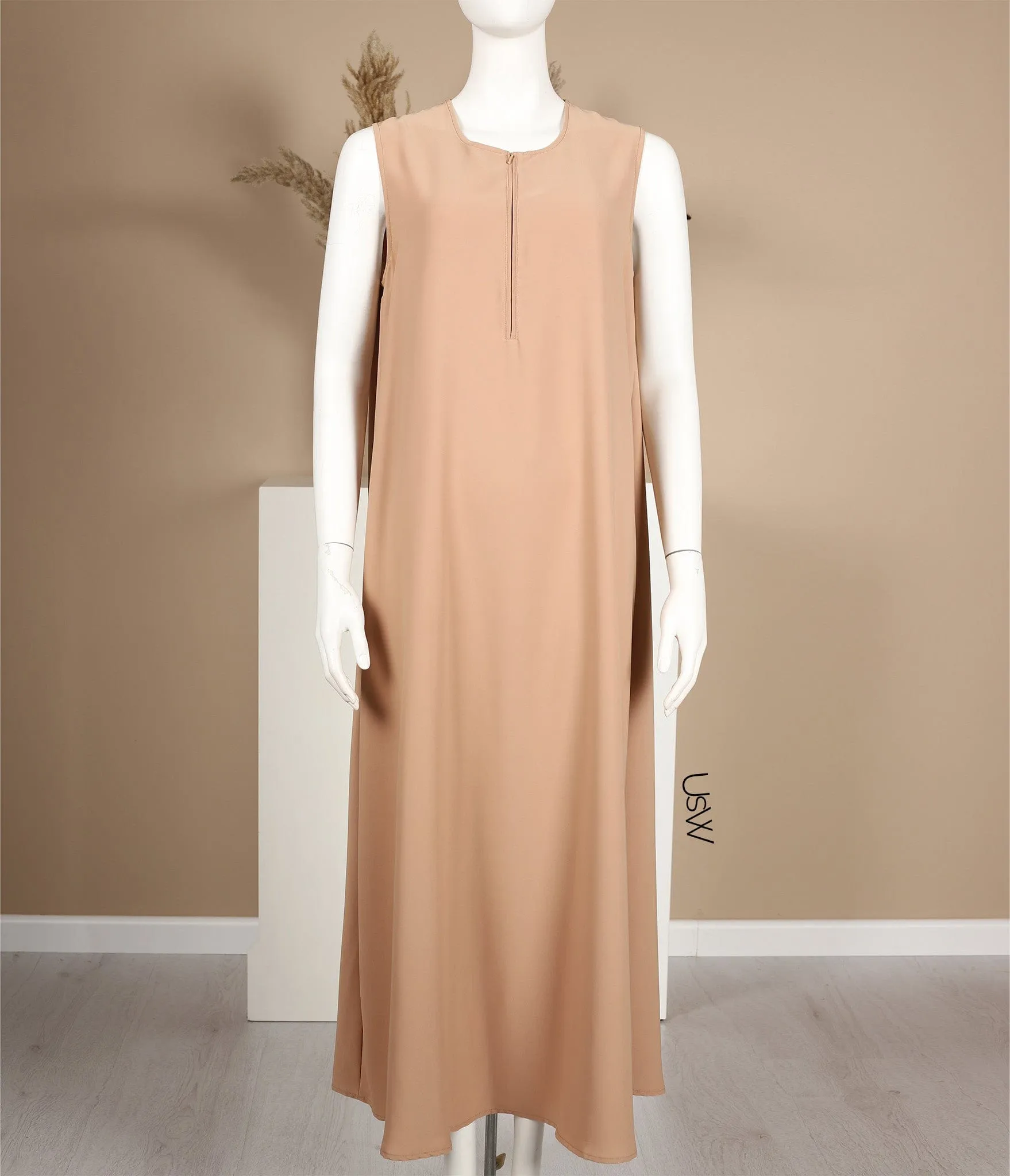 Slip Dress Pearl Stretch - Latte