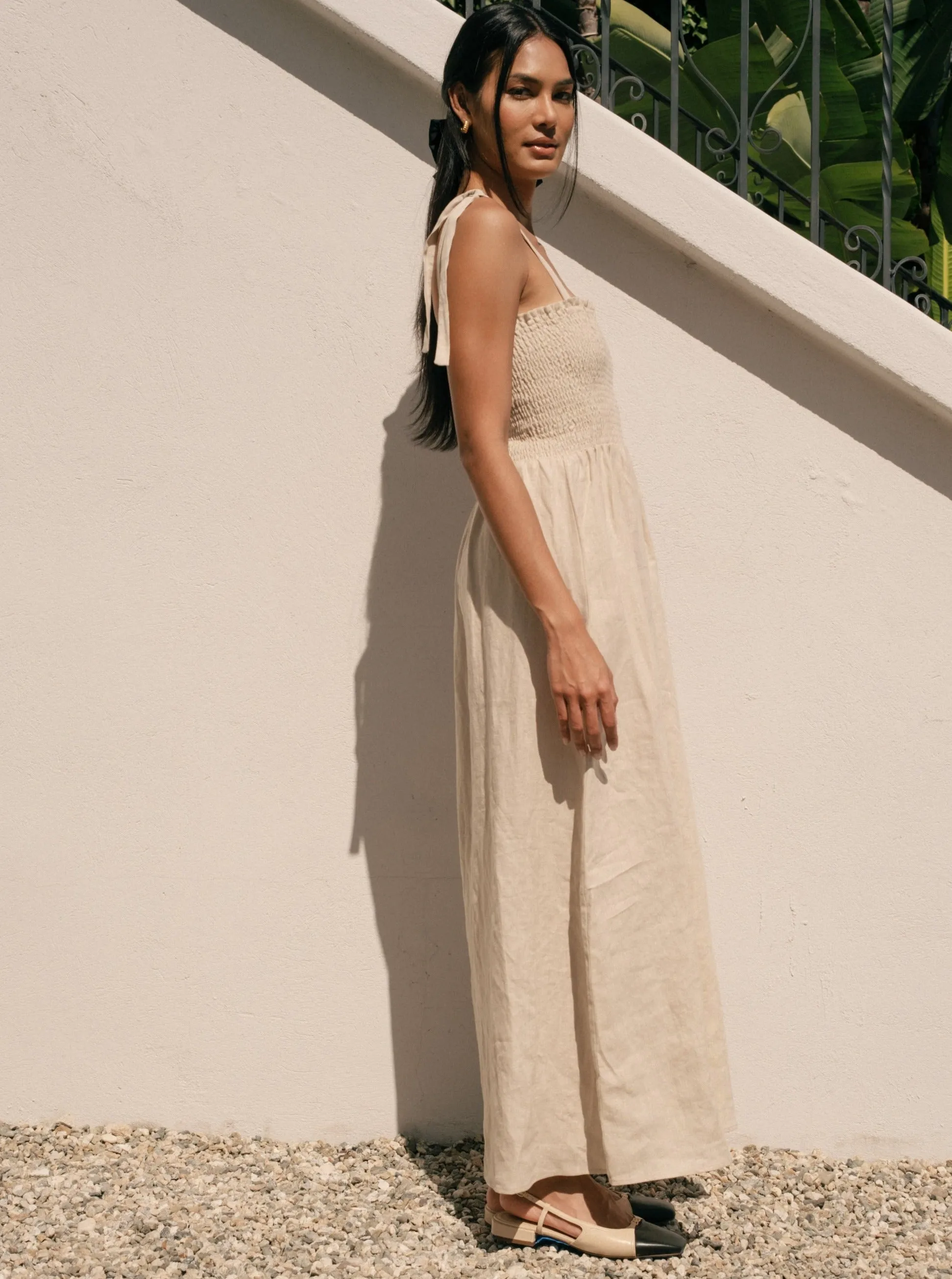 Sophie Dress - Oatmeal Linen