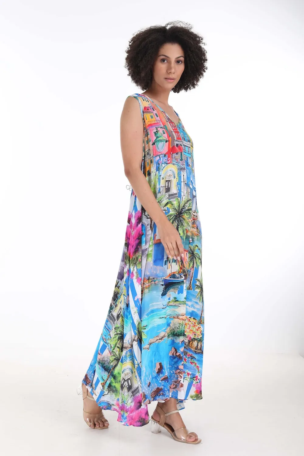 ST TROPEZ - SLEEVELESS MAXI DRESS