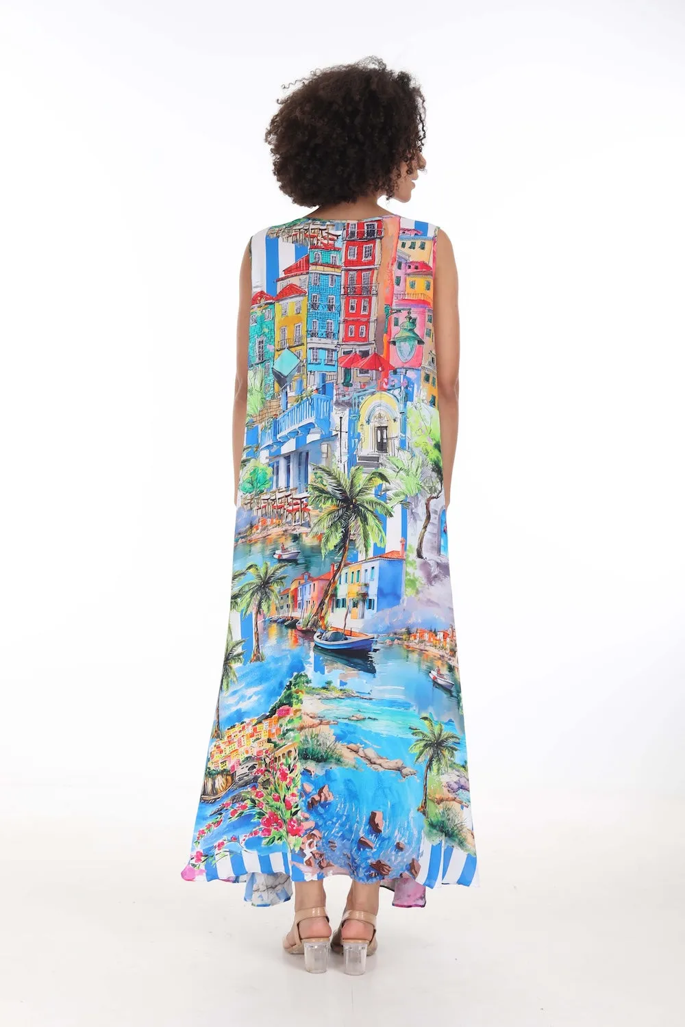 ST TROPEZ - SLEEVELESS MAXI DRESS