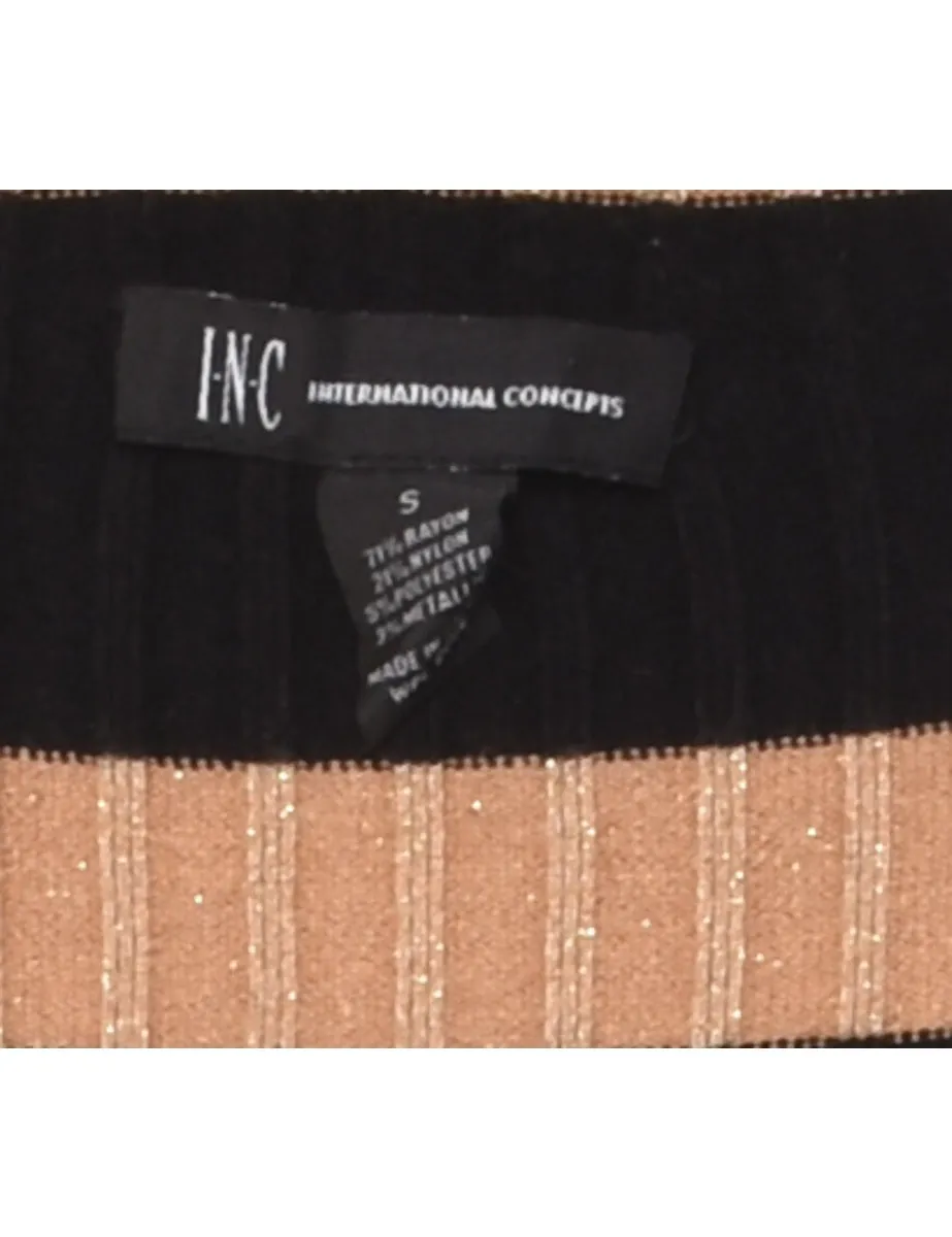 Striped Turtleneck Jumper - S