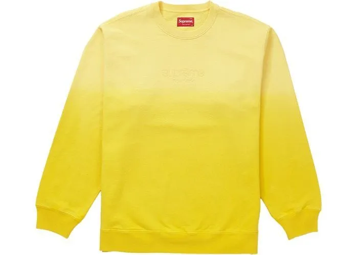 Supreme Dipped Crewneck Yellow