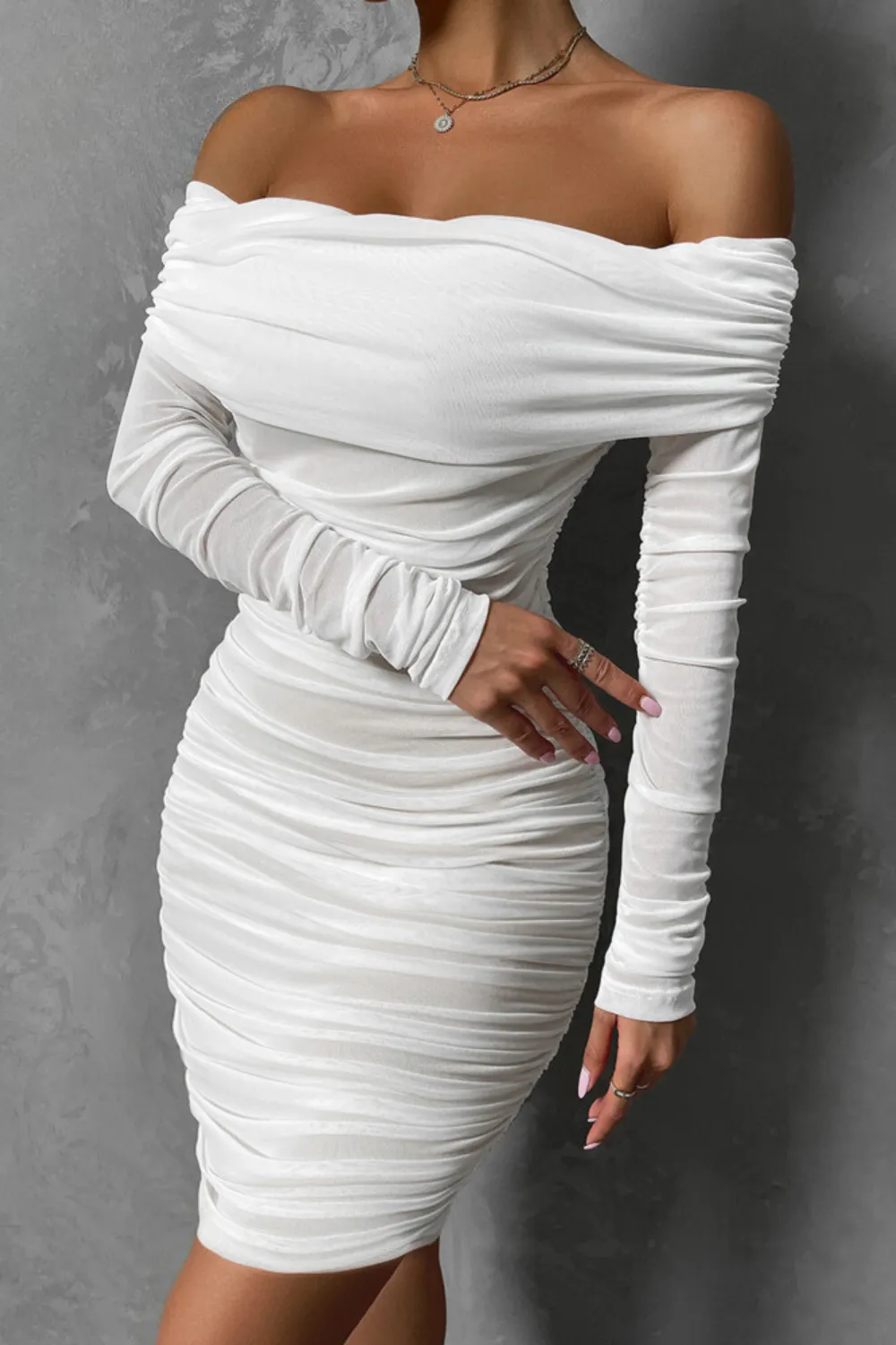 TastyHottie - Stella Off Shoulder Mesh Party Dress