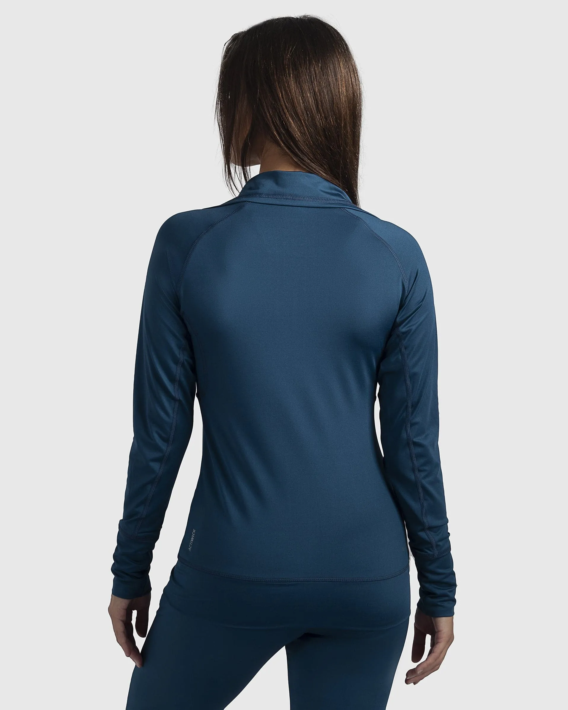 Teal Fluid Track Top