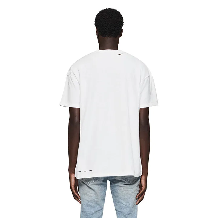 Textured Inside Out Tee (White) - P101-JDBW324