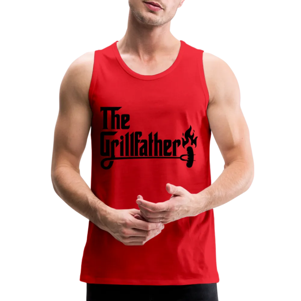 The Grillfather Men’s Premium Tank Top (BBQ Grilling Dad)