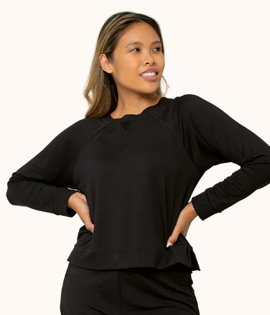 The Terry-Soft Sweatshirt: Jet Black