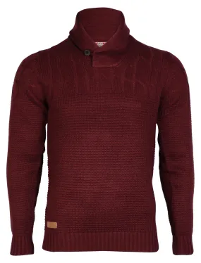 Tokyo Laundry Moloka red shawl collar knitted jumper