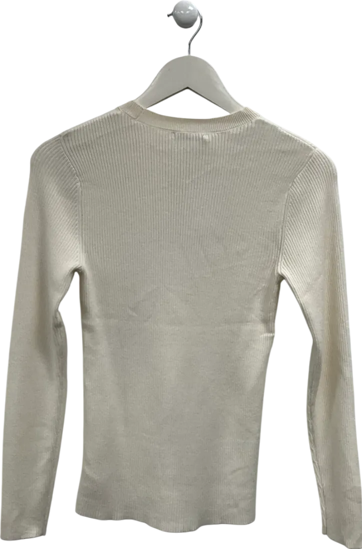 TU Cream Fine Knit Jumper UK 8