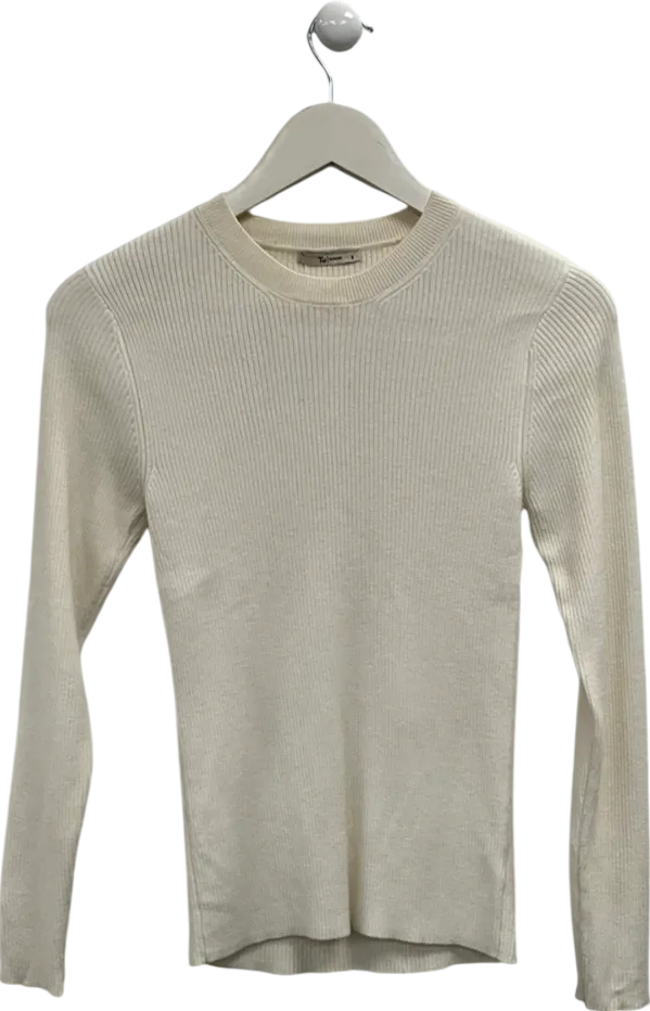 TU Cream Fine Knit Jumper UK 8