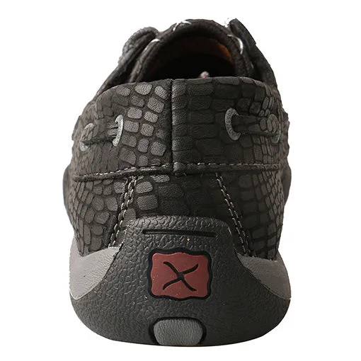 Twisted X Women's Black Grey Fish Short Moc