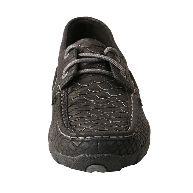 Twisted X Women's Black Grey Fish Short Moc