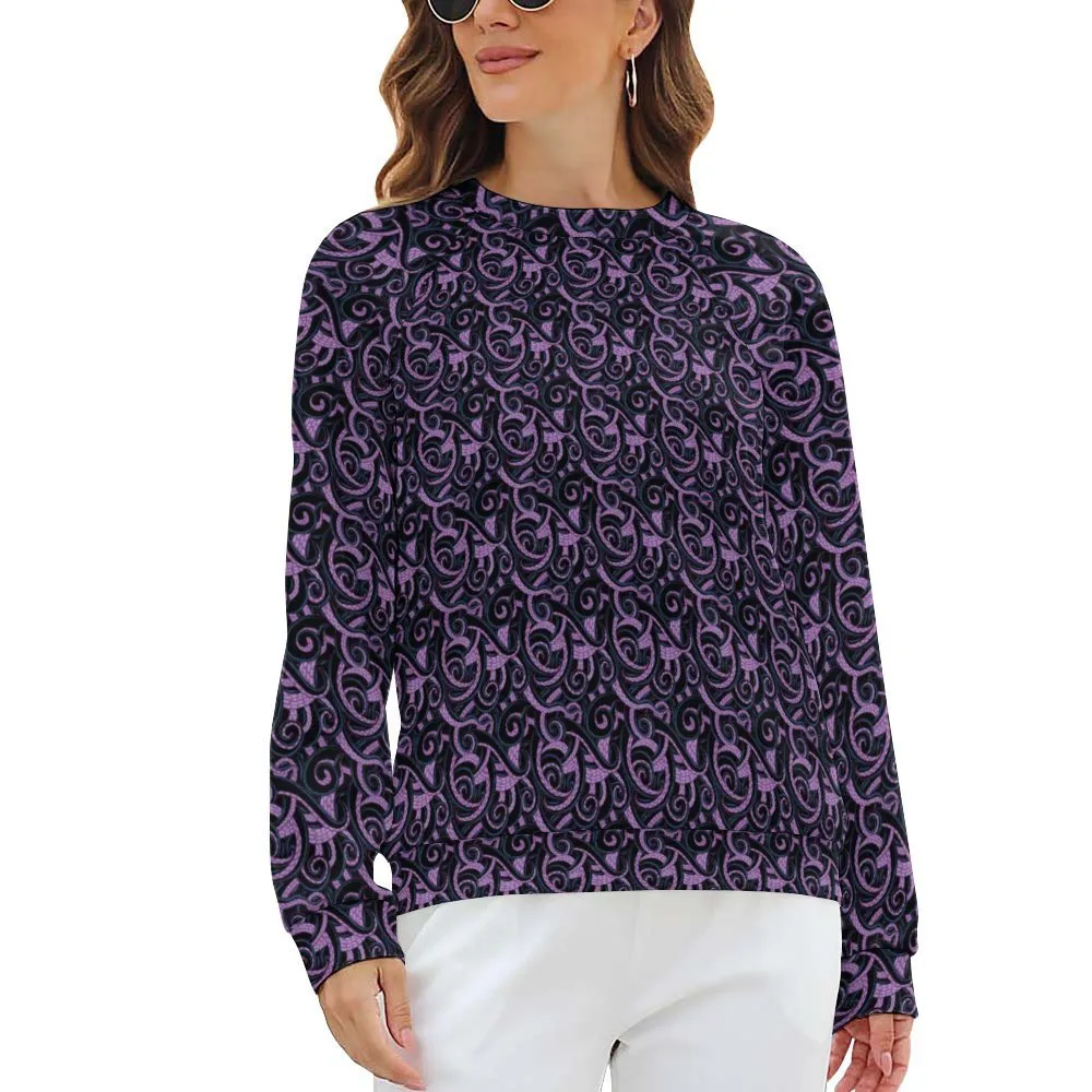 Ursula Tentacles Women's Raglan Crewneck Sweatshirt