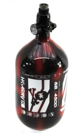 Used HK Army Extra Light 68ci/4500psi Tank - Red/Black