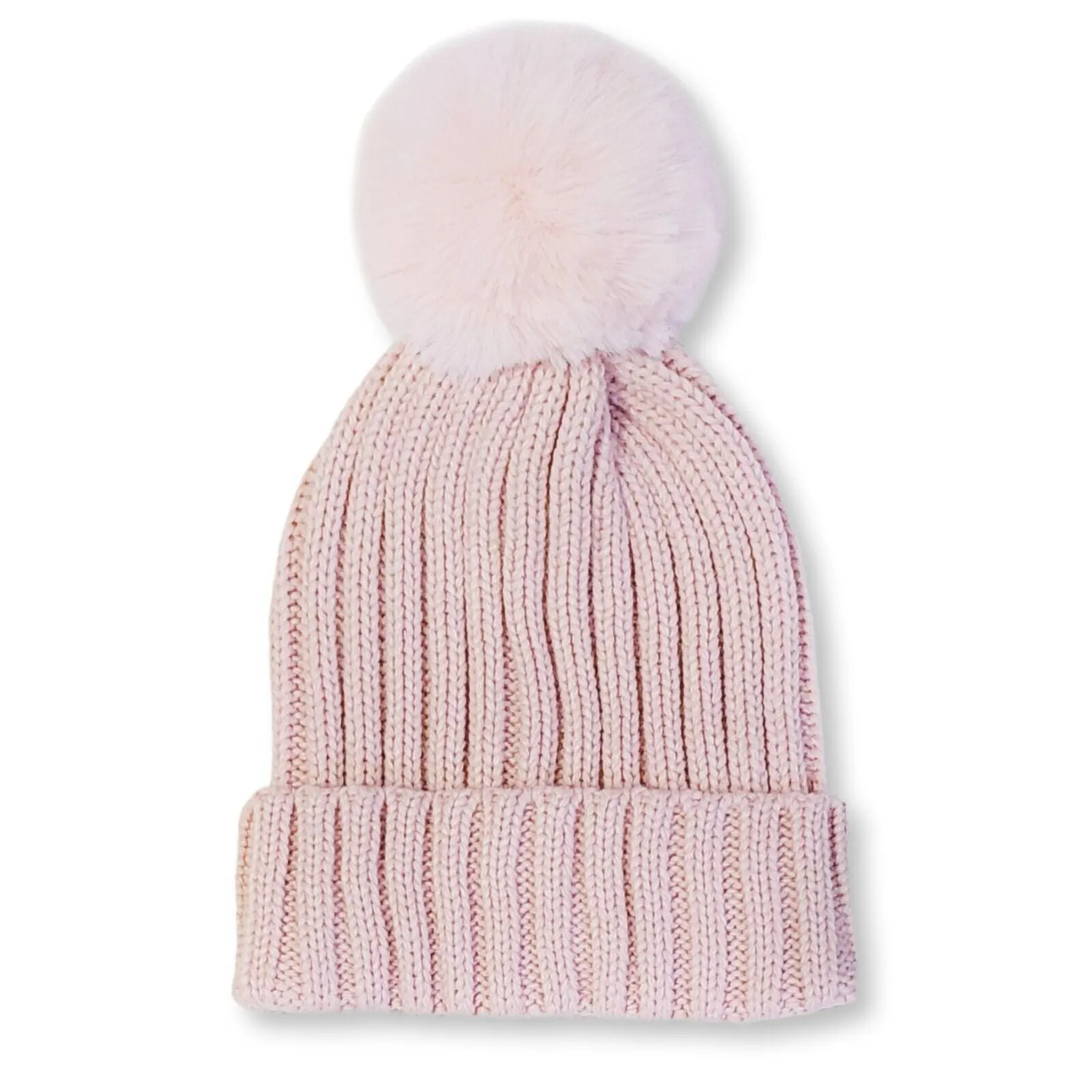 Vince Camuto Women's Faux Fur Pom Beanie Hat with Gift Box