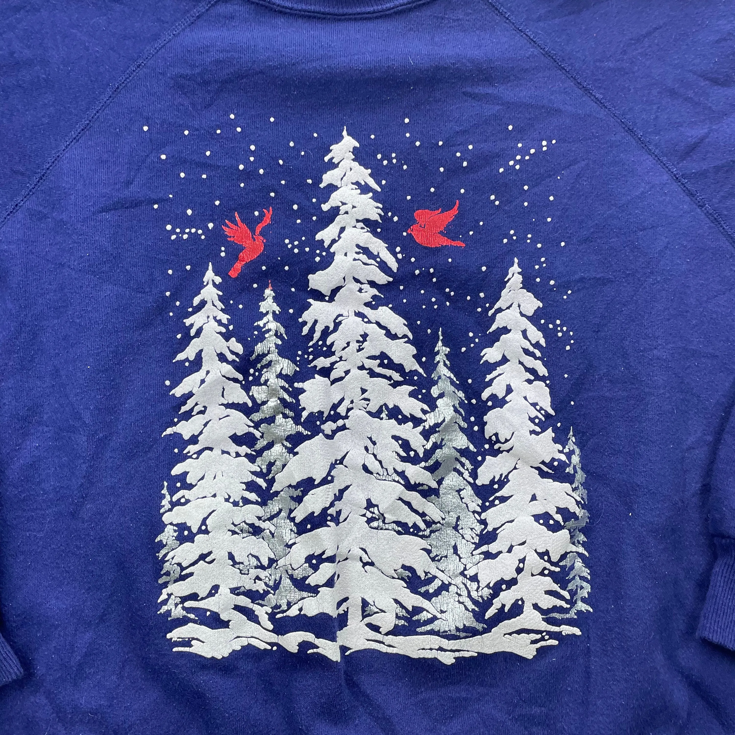 Vintage 90s Puff Print Nature Crewneck
