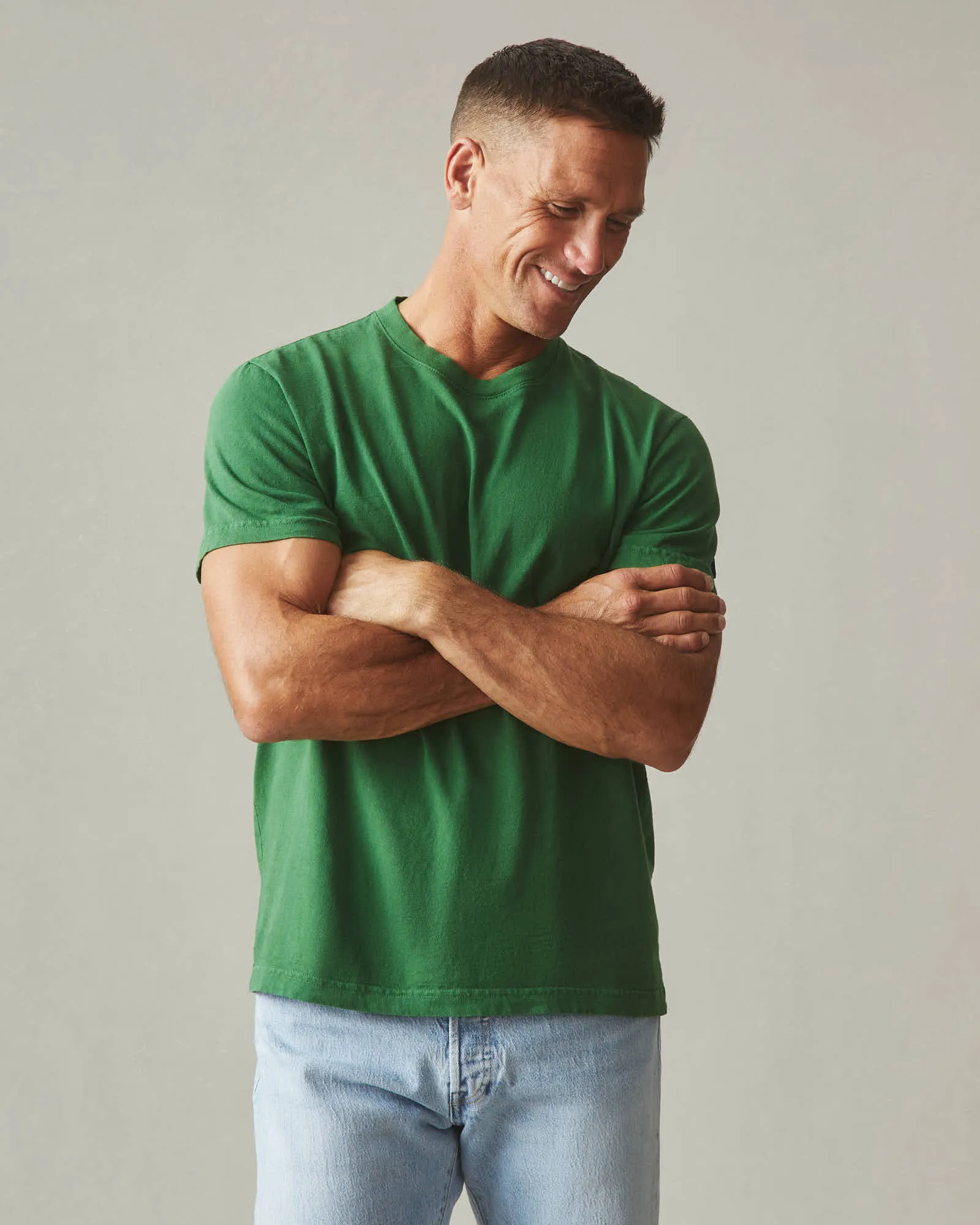 Vintage Crew Tee - Washed Formal Garden