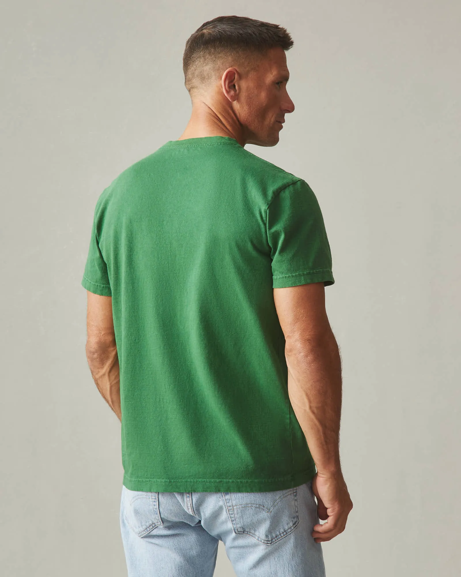 Vintage Crew Tee - Washed Formal Garden
