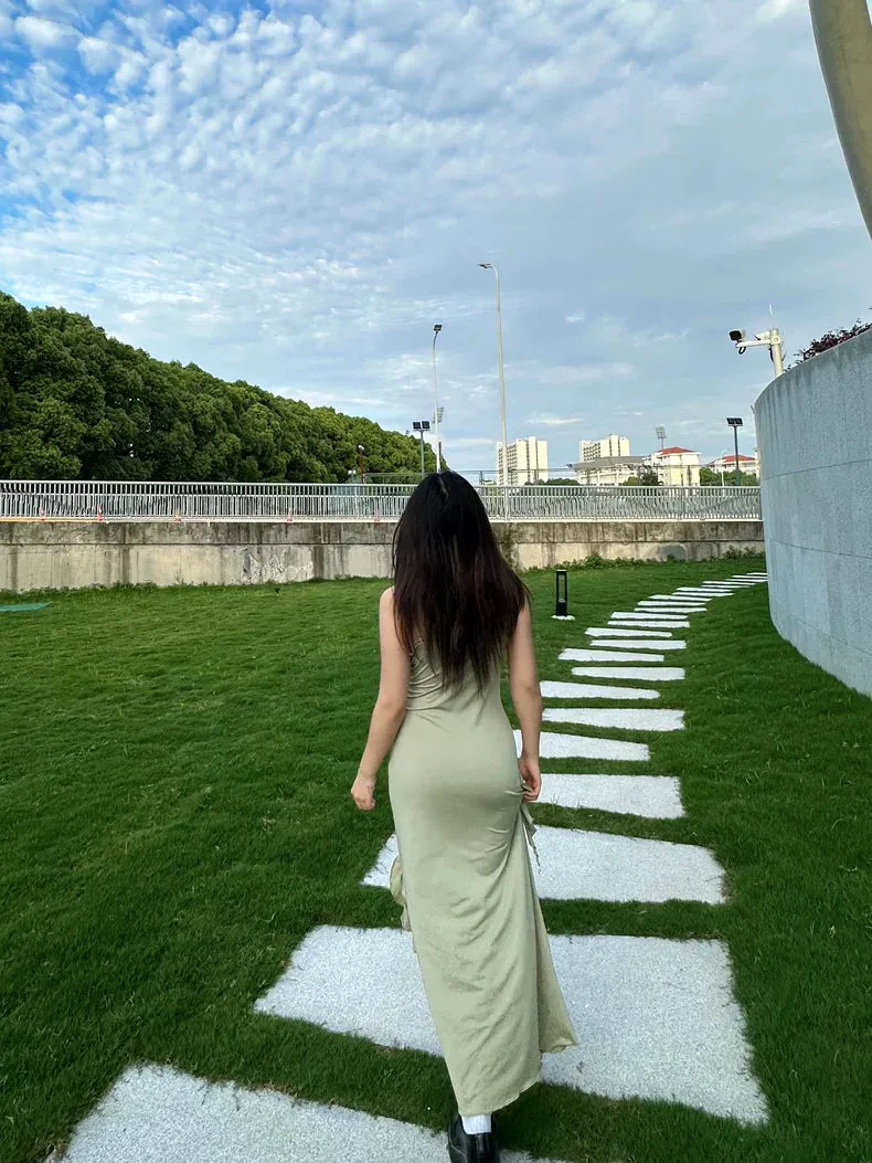 Vvsha Kooper Ruffle Maxi Dress