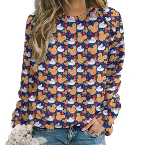 Waffles Women's Raglan Crewneck Sweatshirt