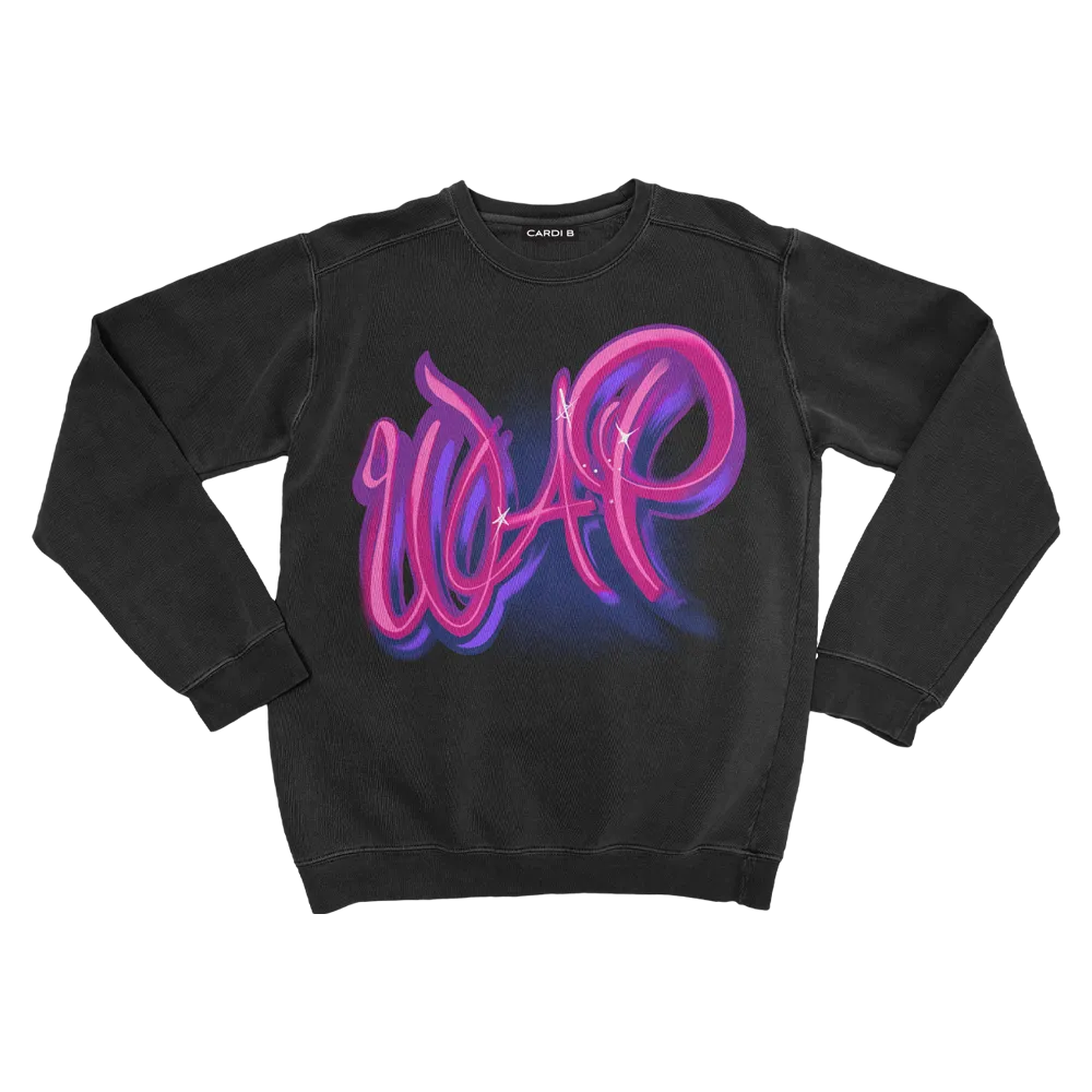 WAP Air Brush Crewneck (Black)   Digital Single