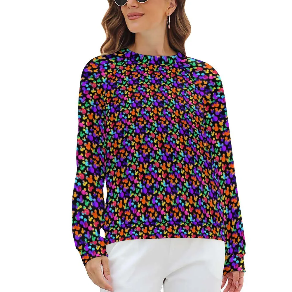 Watercolor Women's Raglan Crewneck Sweatshirt
