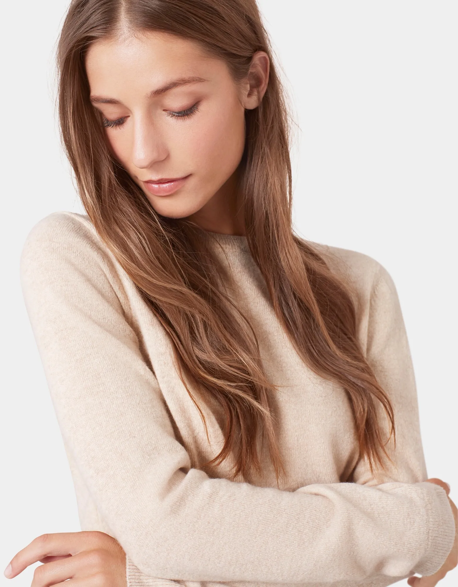 Women Light Merino Wool Crew