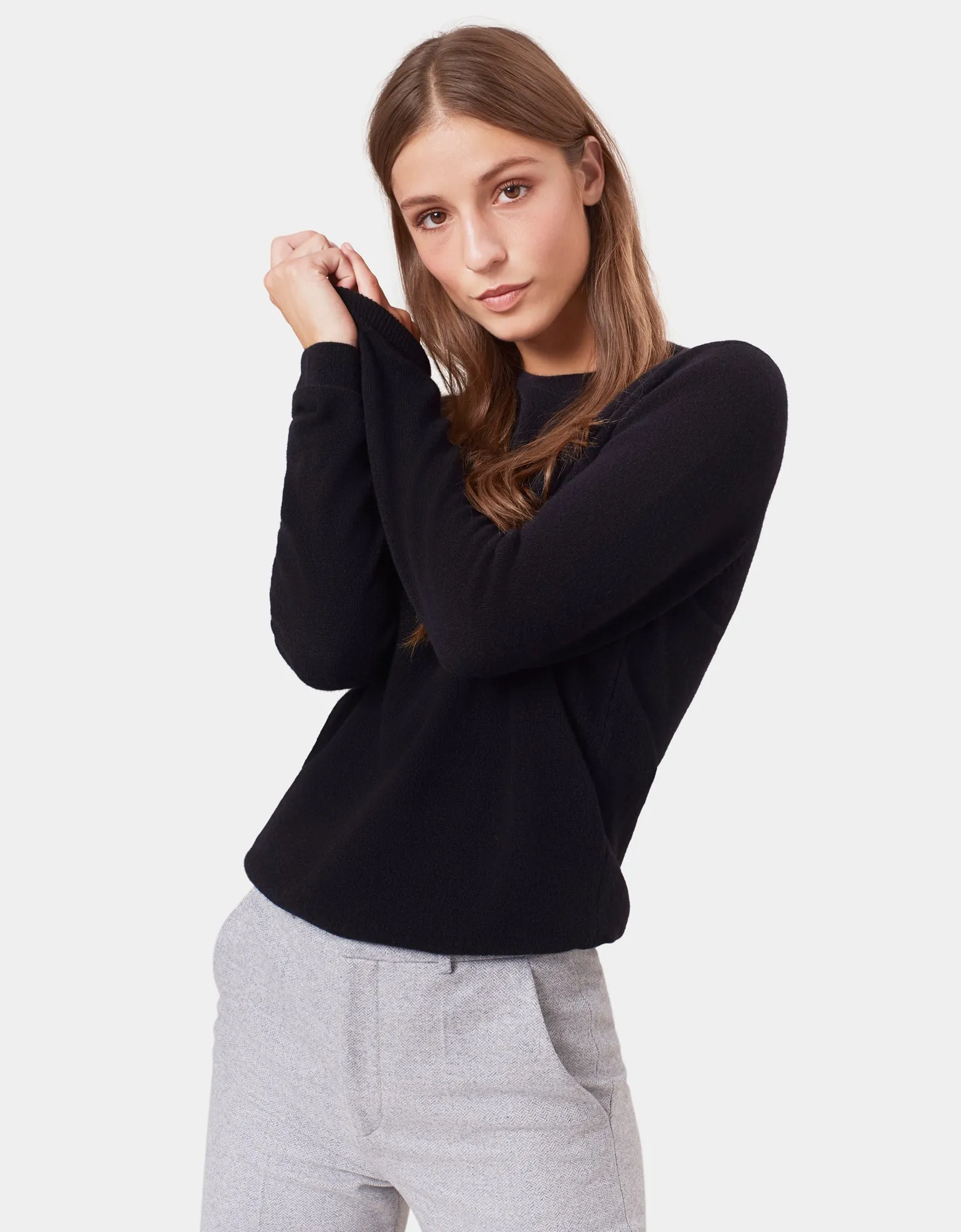 Women Light Merino Wool Crew
