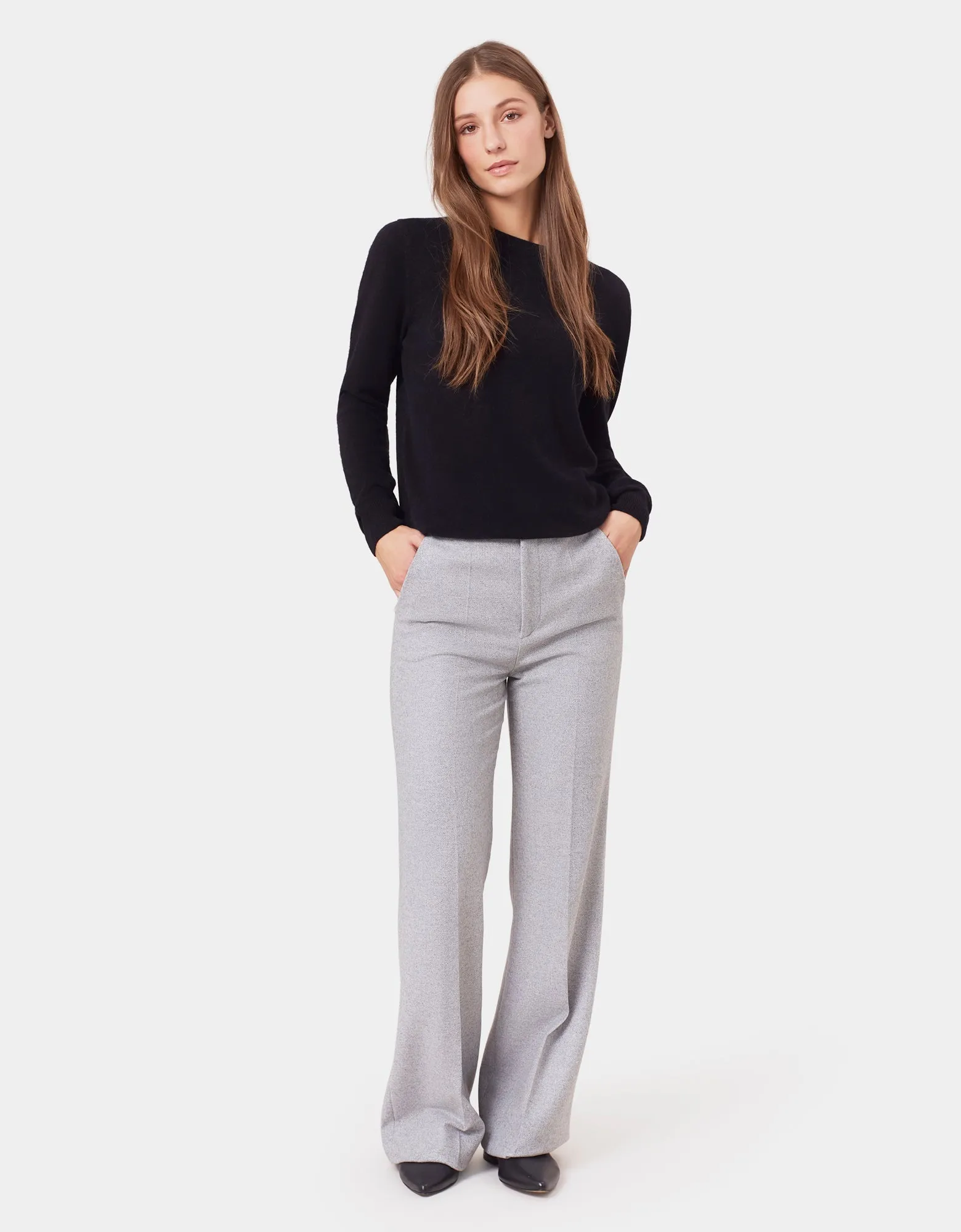 Women Light Merino Wool Crew