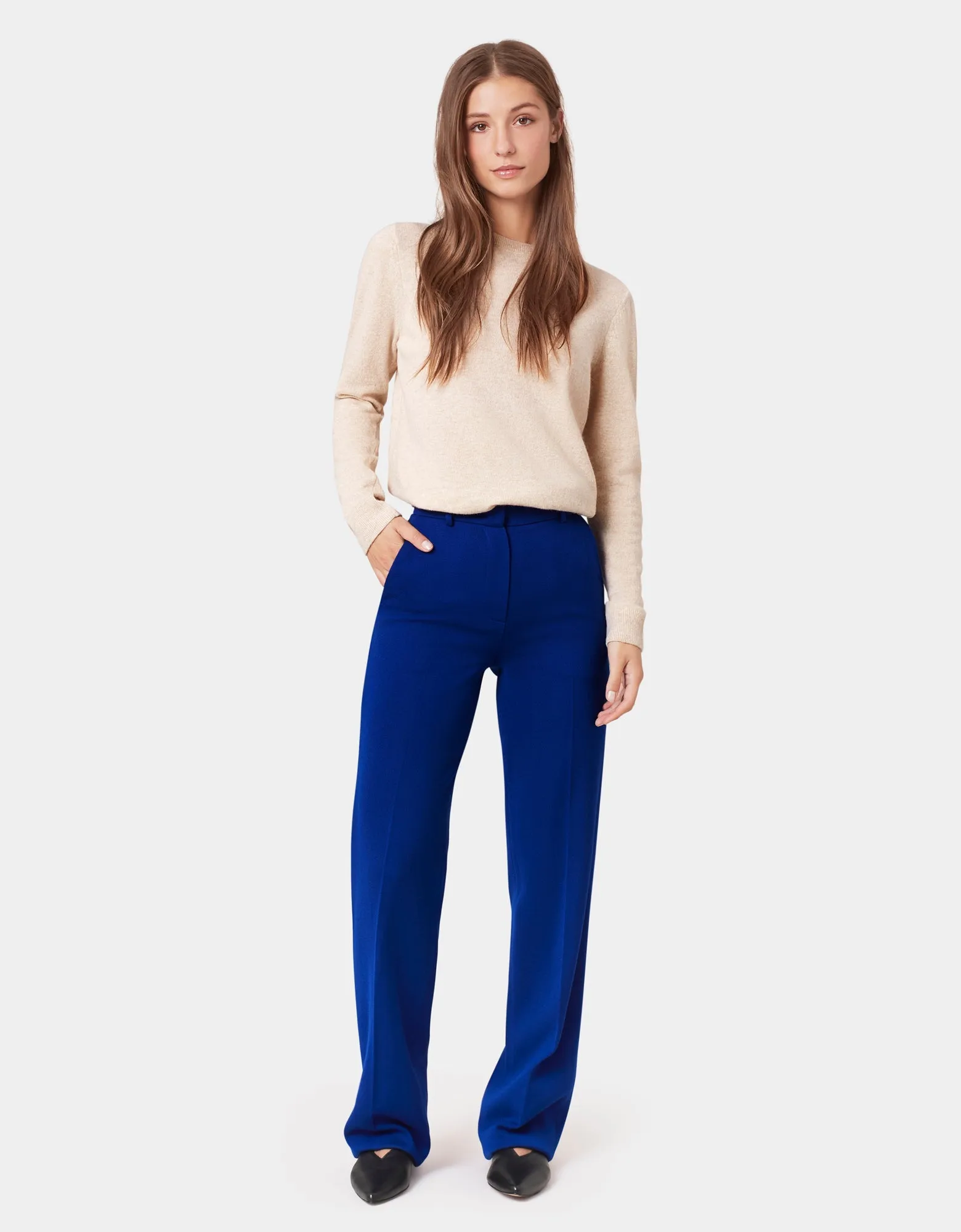 Women Light Merino Wool Crew