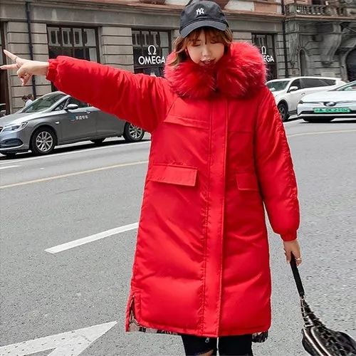 Women Parka Coats Double Sided Wear