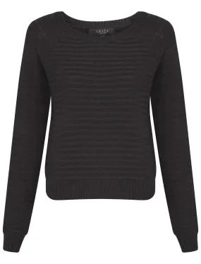 Womens Amara Reya Jonquil Textured Jumper In Charcoal