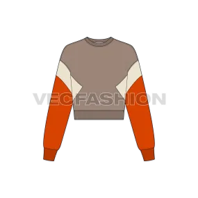 Women's Crop Crewneck Sweatshirt