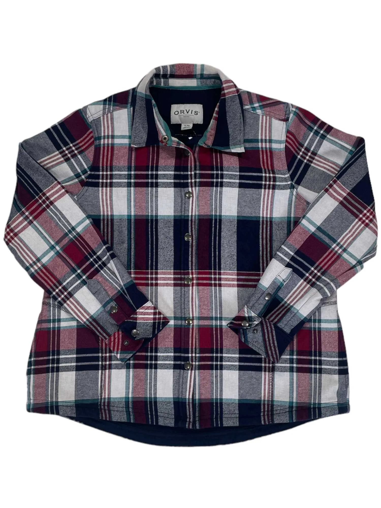 Womens Fleeced Lined Flannel Pinnacle Shirt Jacket