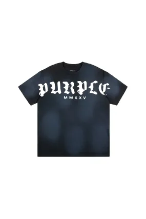 Worn Gothic Wordmark Tee (Black) - P104-JBWG125