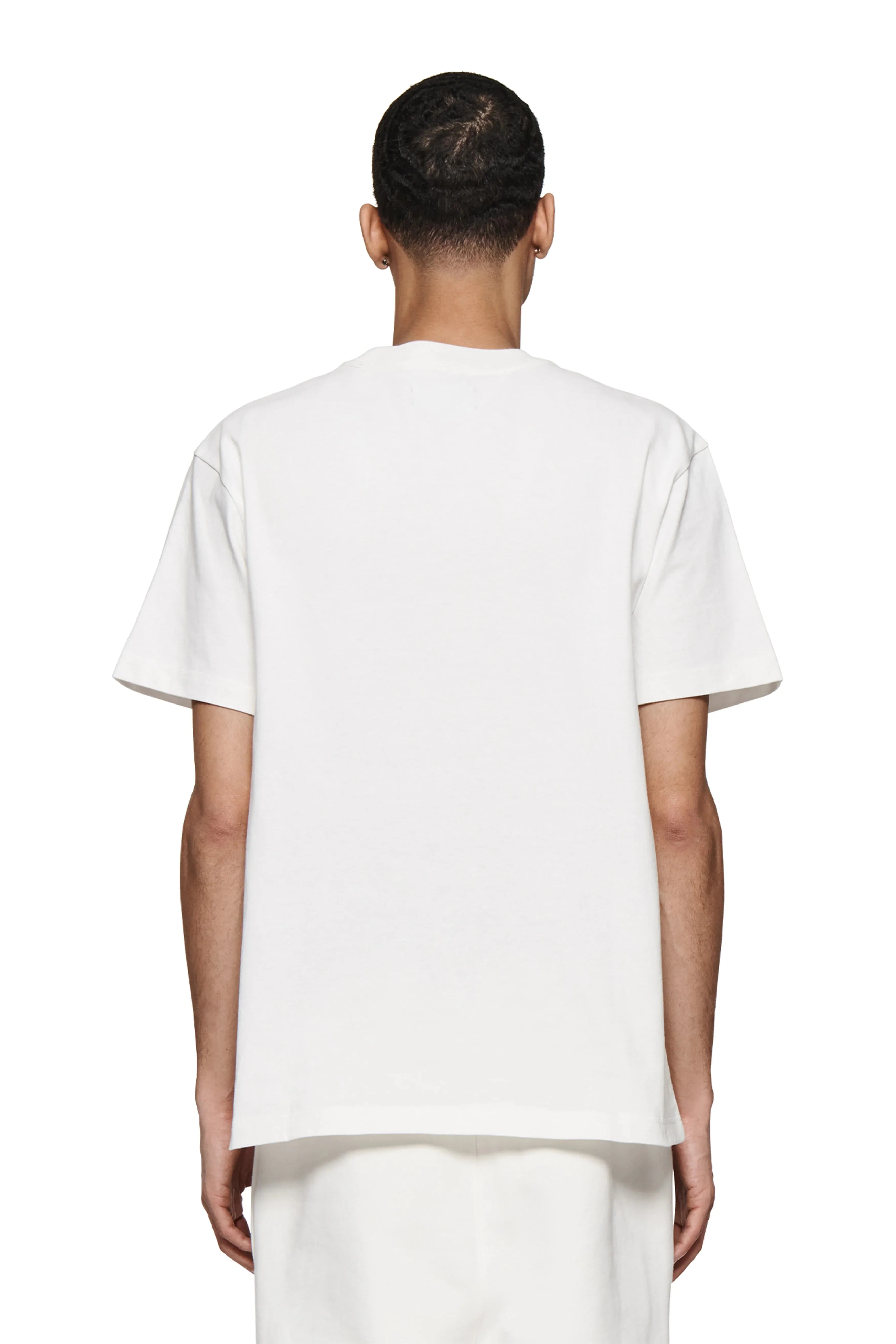 Worn Gothic Wordmark Tee (White) - P104-JWWG125