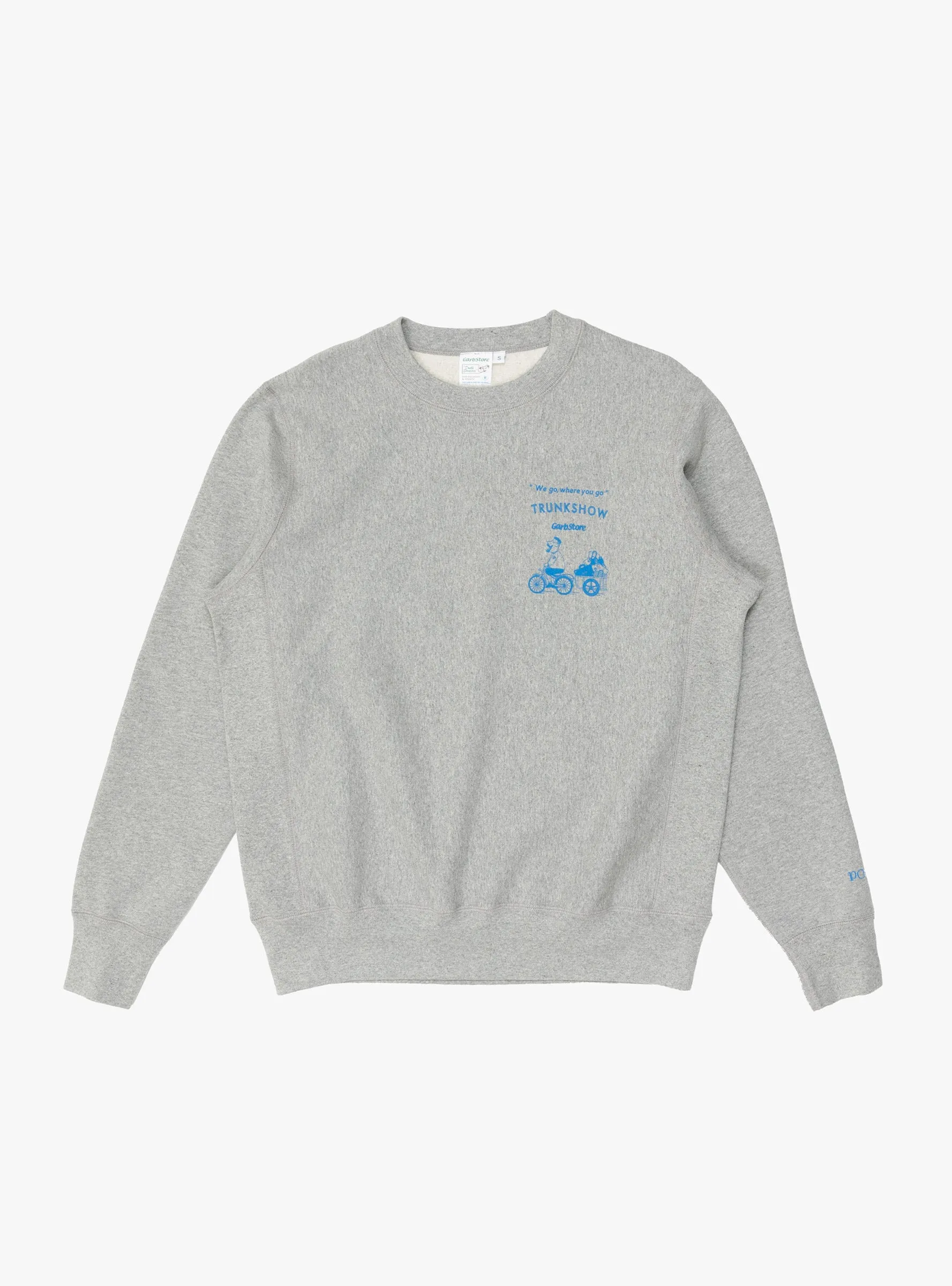 x Garbstore Trunkshow Sweatshirt Heather Grey