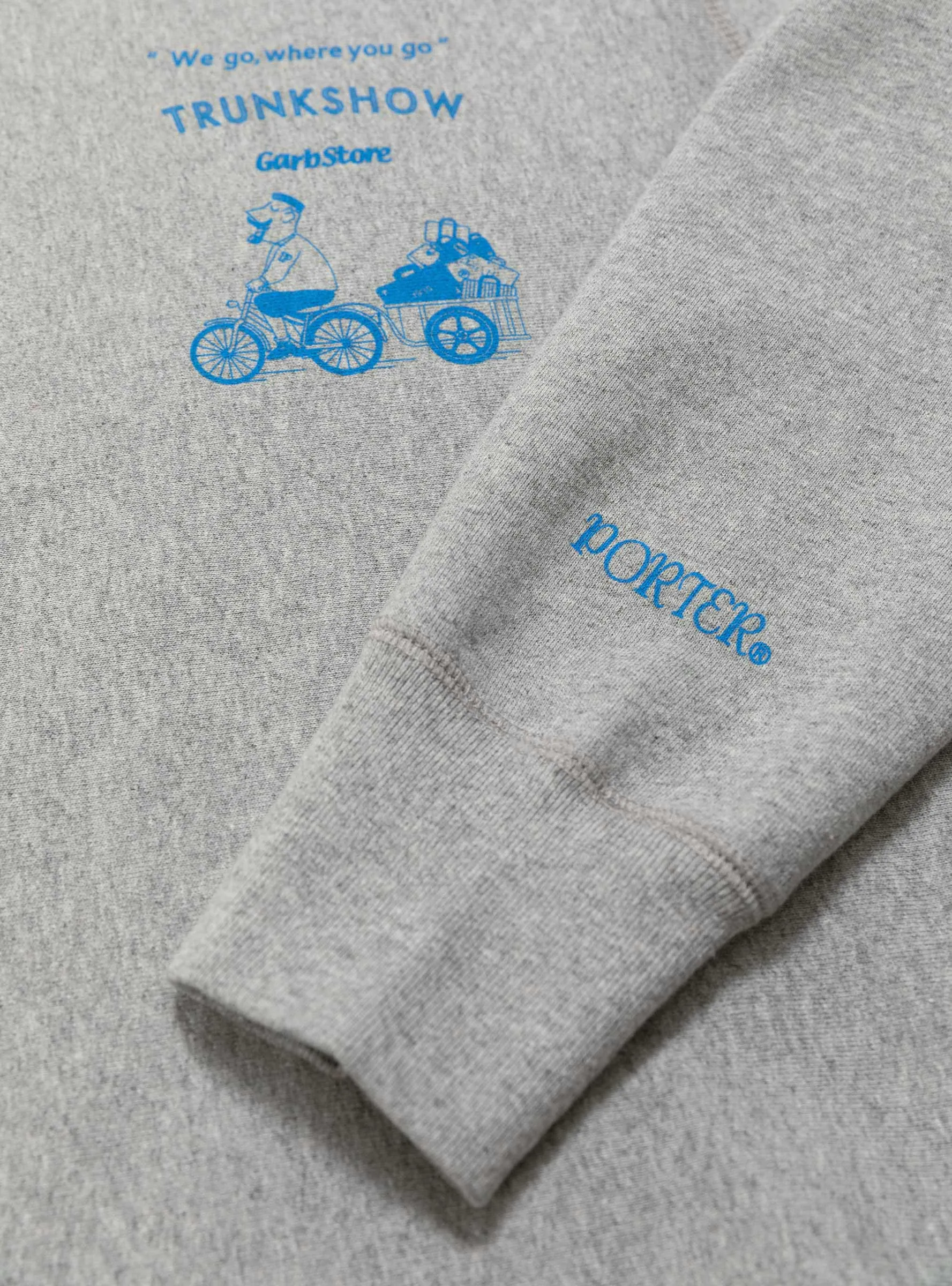 x Garbstore Trunkshow Sweatshirt Heather Grey