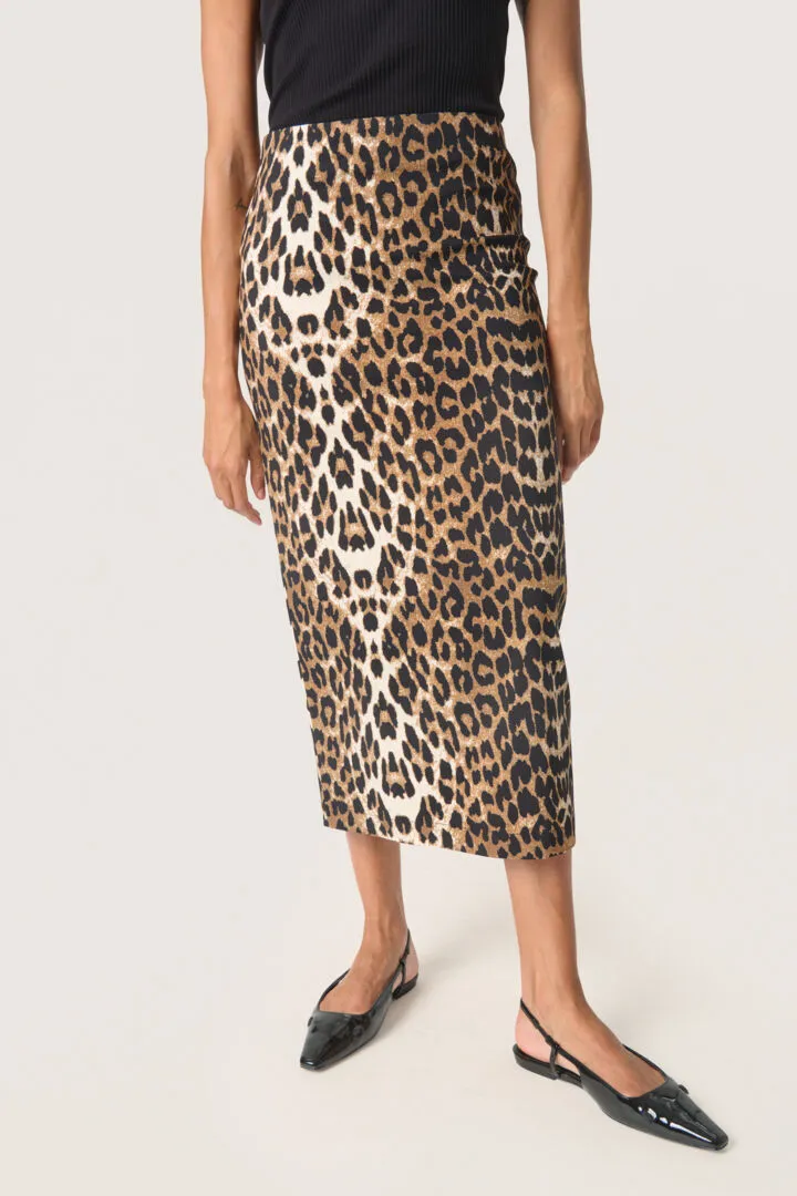 Xala Pencil Skirt - Leopard Pattern