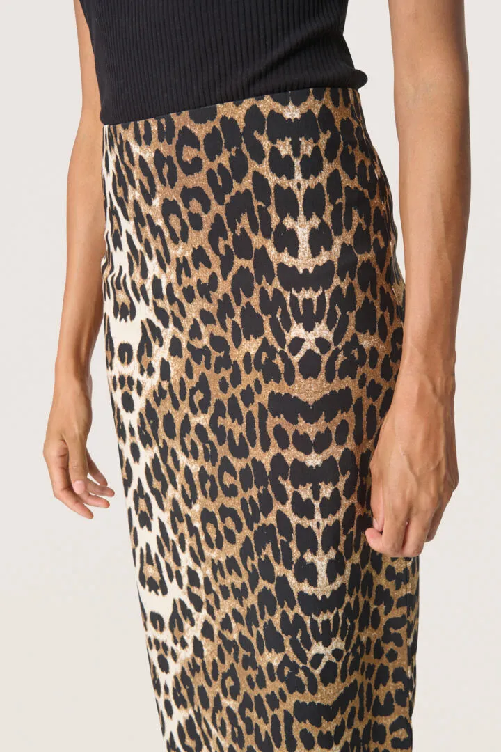 Xala Pencil Skirt - Leopard Pattern