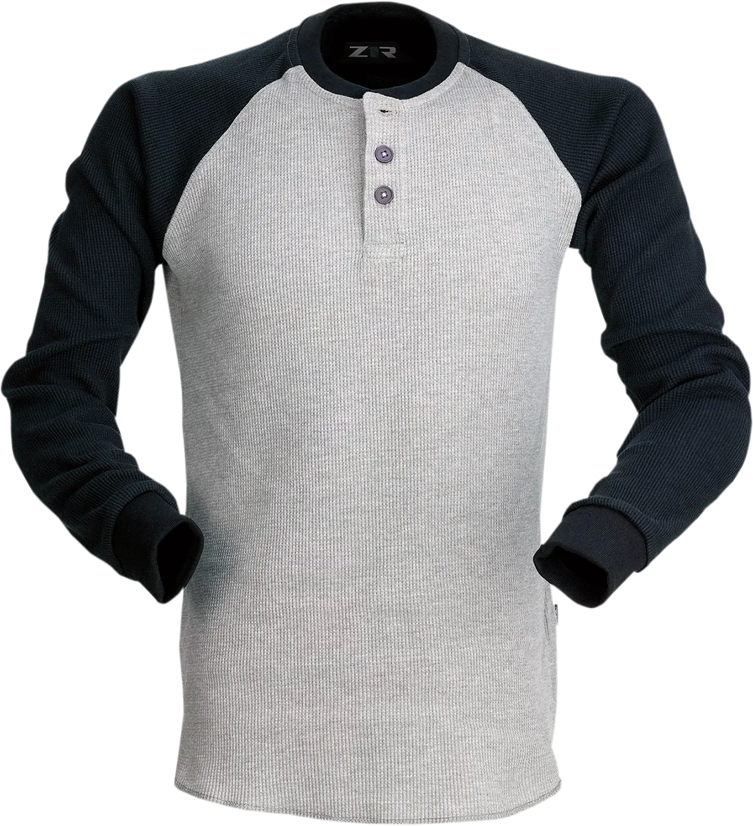 Z1R Waffle Long-Sleeve Shirt - Gray -  Medium 2840-0150